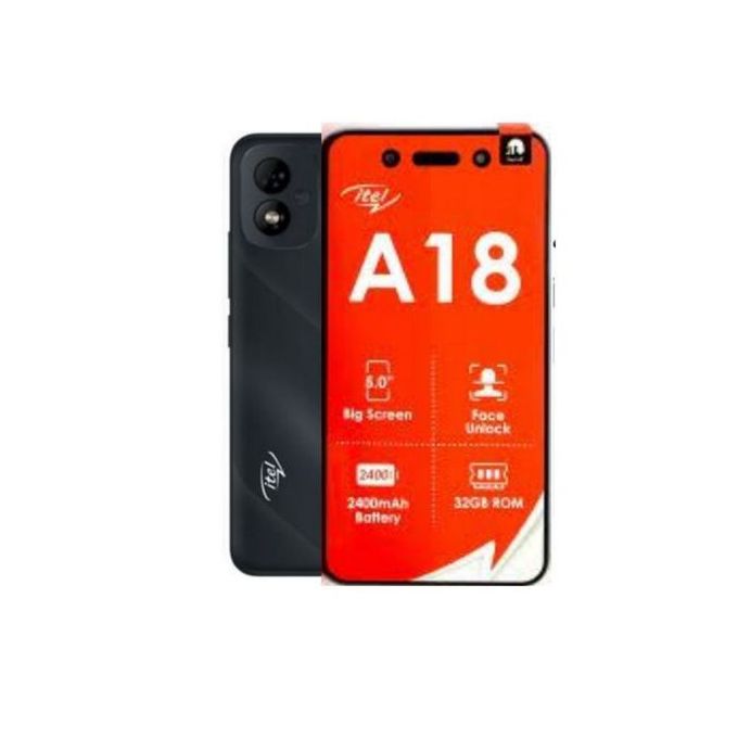 Itel A18 5.0" Display, Andriod 2400 MAh Battery ,[32GB+1GB], Dual Sim Smart Phone