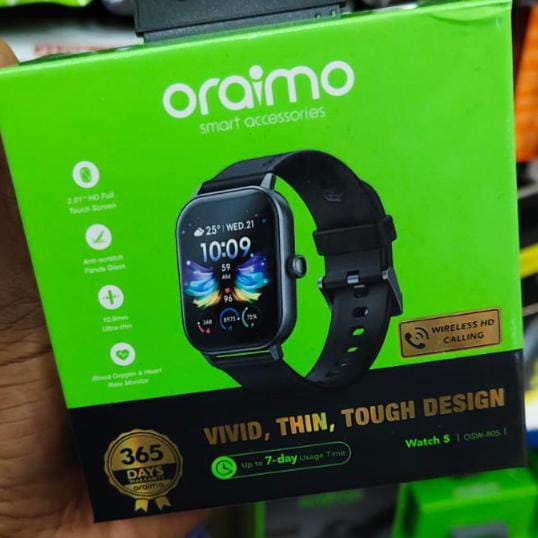 Oraimo Watch 5 Lite Smart Watch Smartwatch OSW-805 2.01'' Screen Bluetooth Durable Waterproof Dustproof