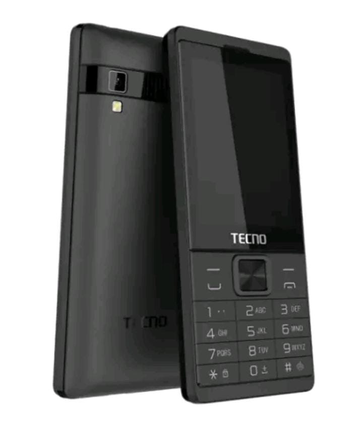 Tecno T528 NEW, 3.0'' FM Radio,(Dual SIM) 2500mAh Battery Type C - Black
