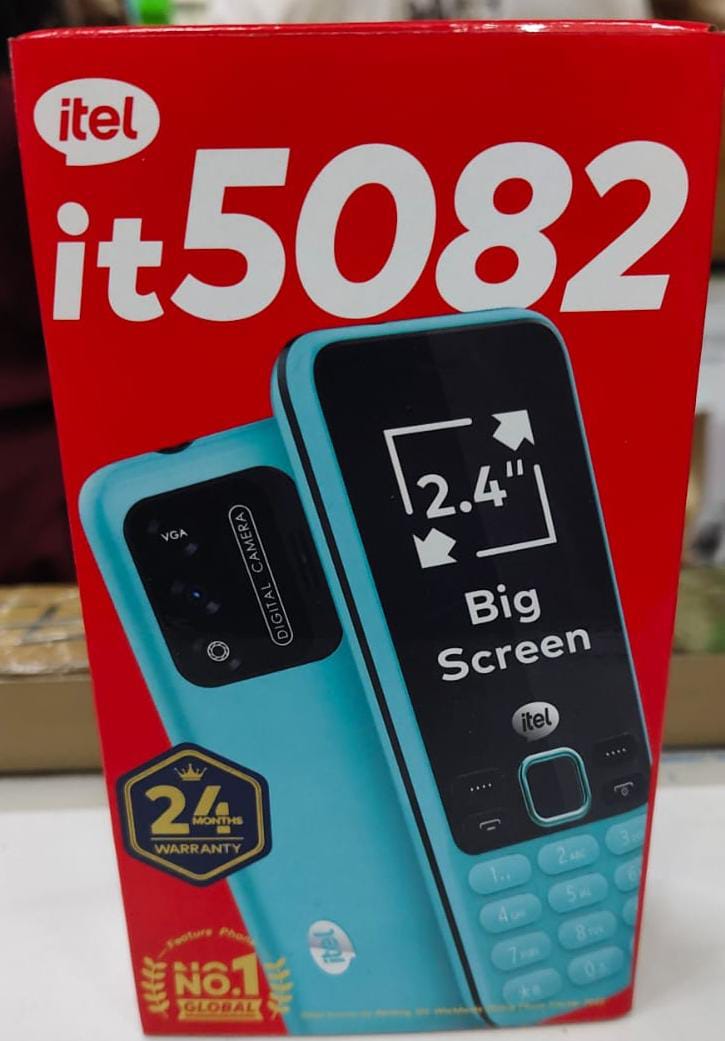 Itel 5082 - 2.4" screen size- Tripple SIM -FM Wireless Radio 1500mh big battery ultra sim design -KADUDA,featured phone
