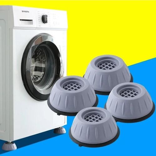 4Pcs Washing Machine Anti Vibration Pads and Dryer, Shock Noise Cancelling Washing Machine Support, Prevent Moving Universal Size
