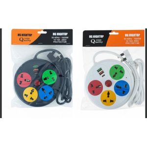 4way round extension with 2usb and 1 typec
