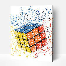 Rubik's Cube Educational Gift Toy 3x3x3 Three by Three Rubiks Magic Cube Game Learning Decompression Puzzle Rubics Cube For Adults and Kids Best Mind Game Keeps you Engaged and Memory Improvement