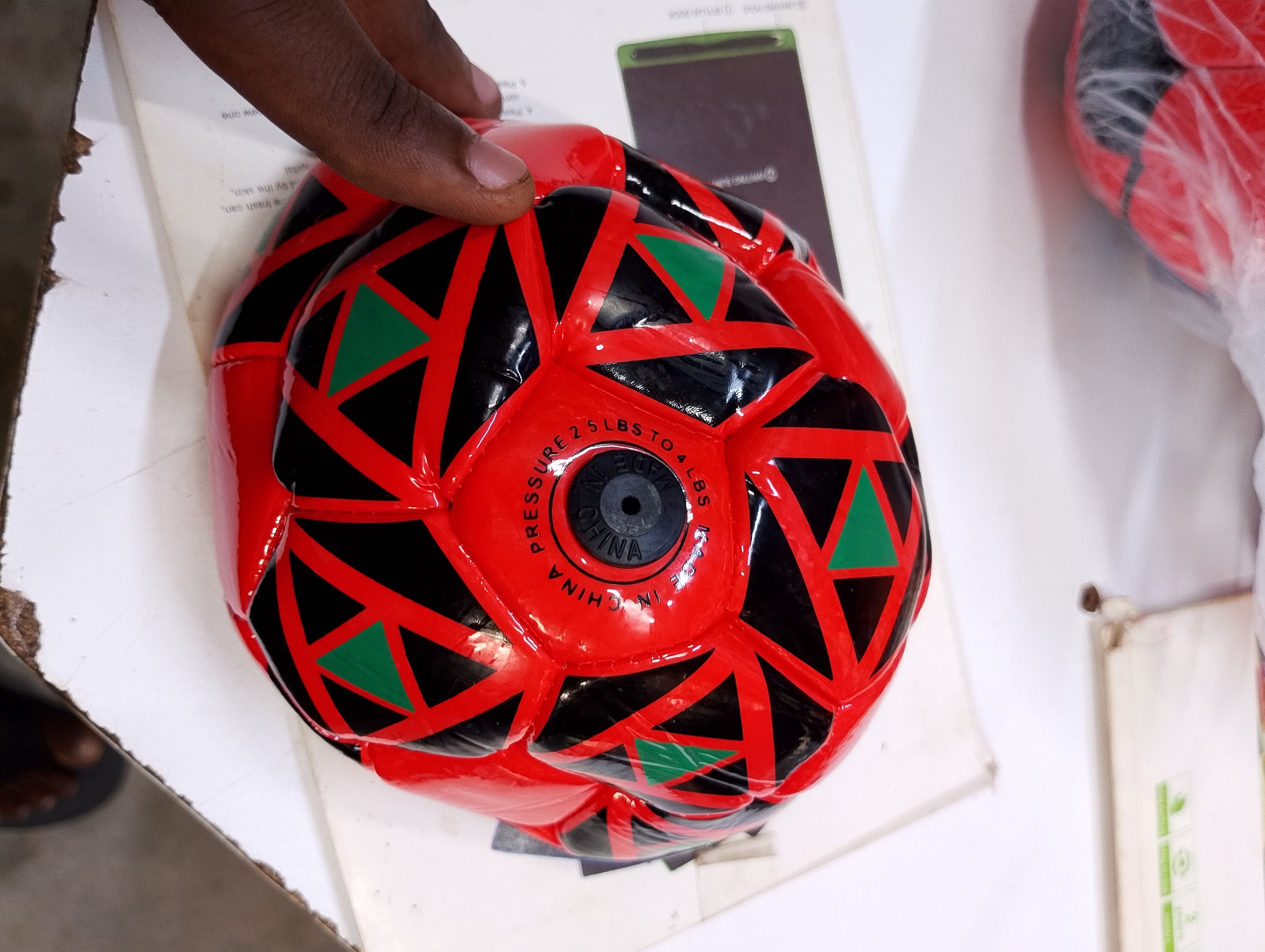 Kids Mini Soccer Ball – Size 1 Soft PU Leather Football for Indoor & Outdoor Play – Red, Blue & Black – Ideal for Toddlers and Young Children