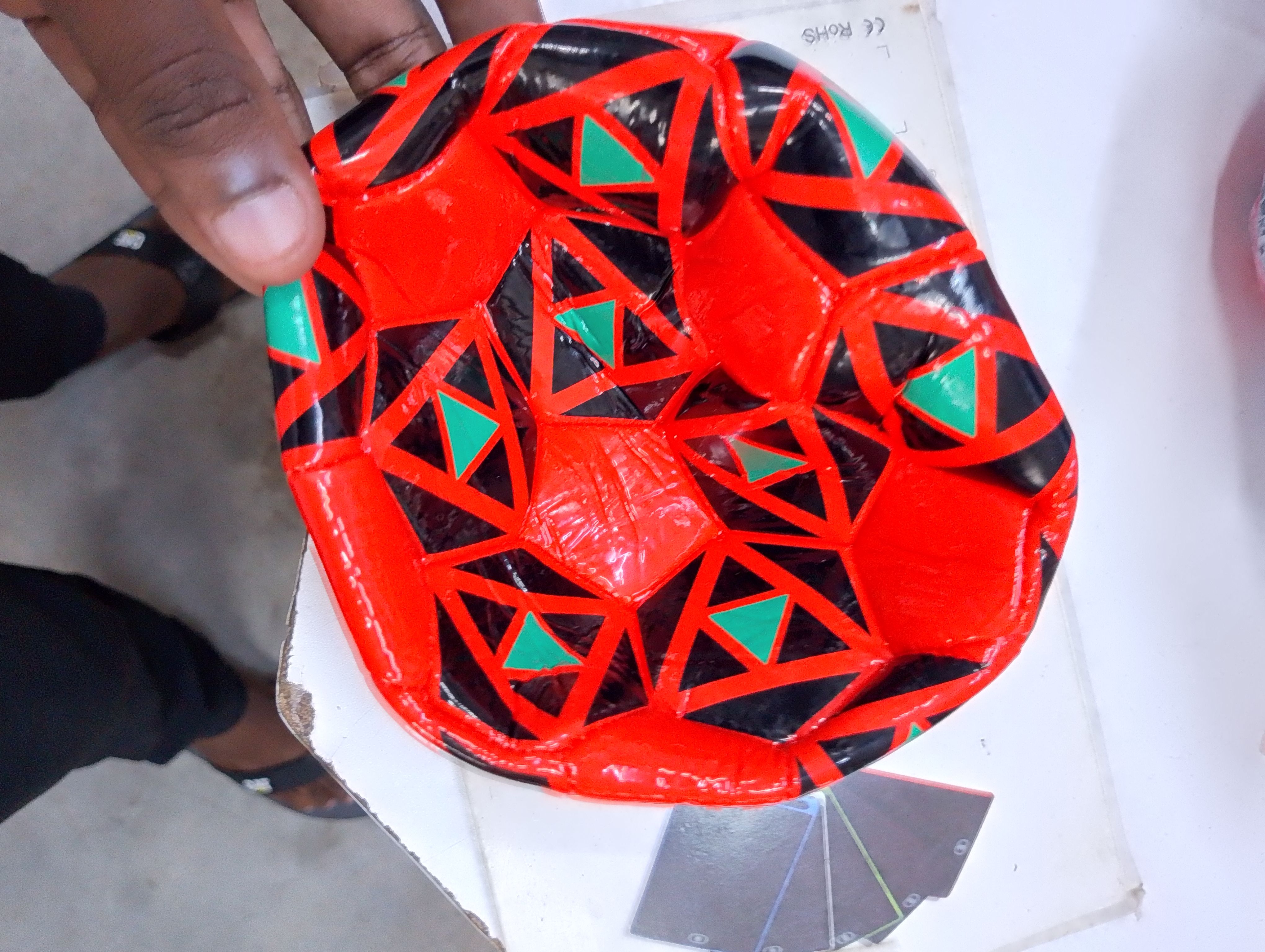 Kids Mini Soccer Ball – Size 1 Soft PU Leather Football for Indoor & Outdoor Play – Red, Blue & Black – Ideal for Toddlers and Young Children