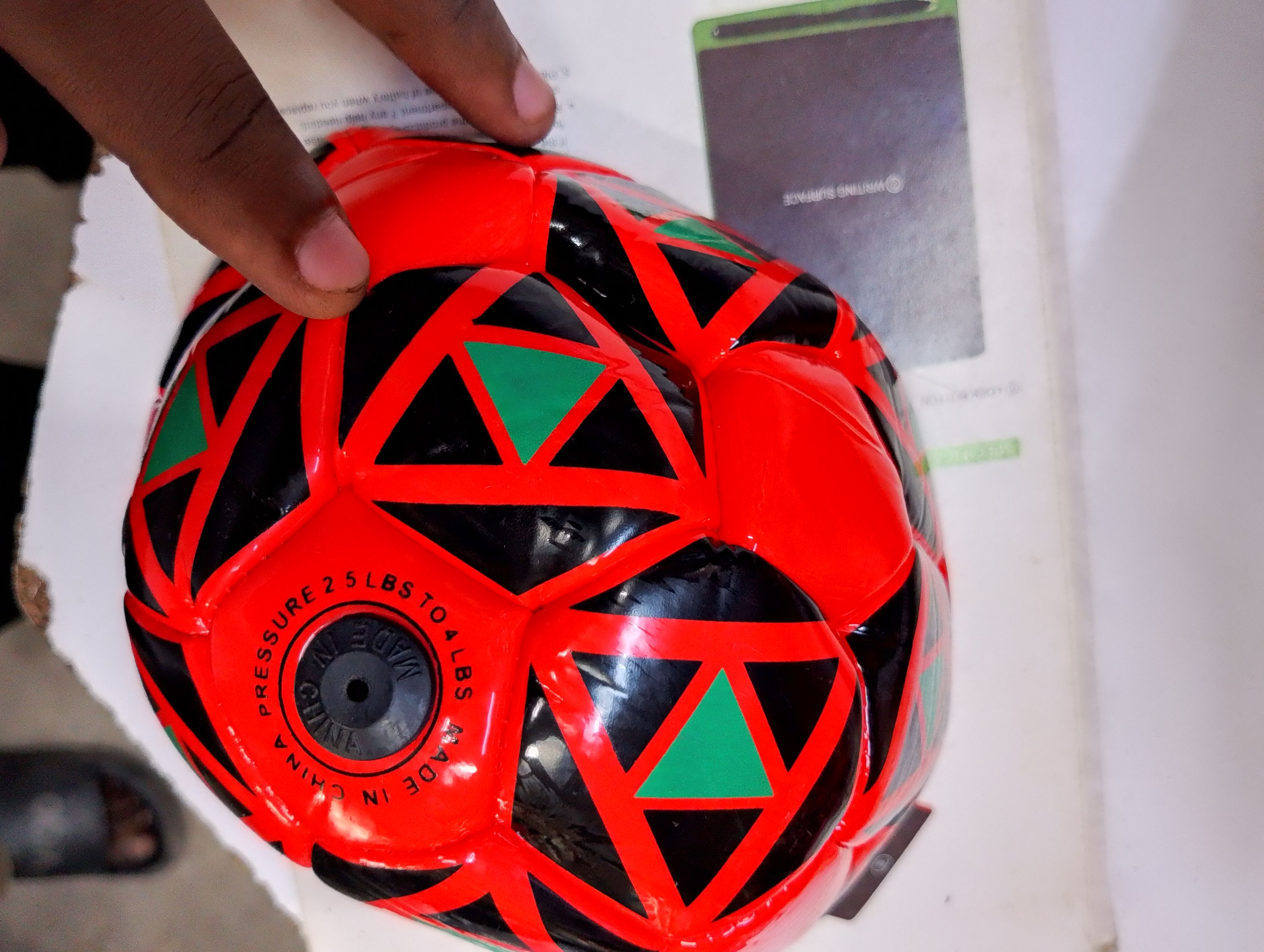 Kids Mini Soccer Ball – Size 1 Soft PU Leather Football for Indoor & Outdoor Play – Red, Blue & Black – Ideal for Toddlers and Young Children