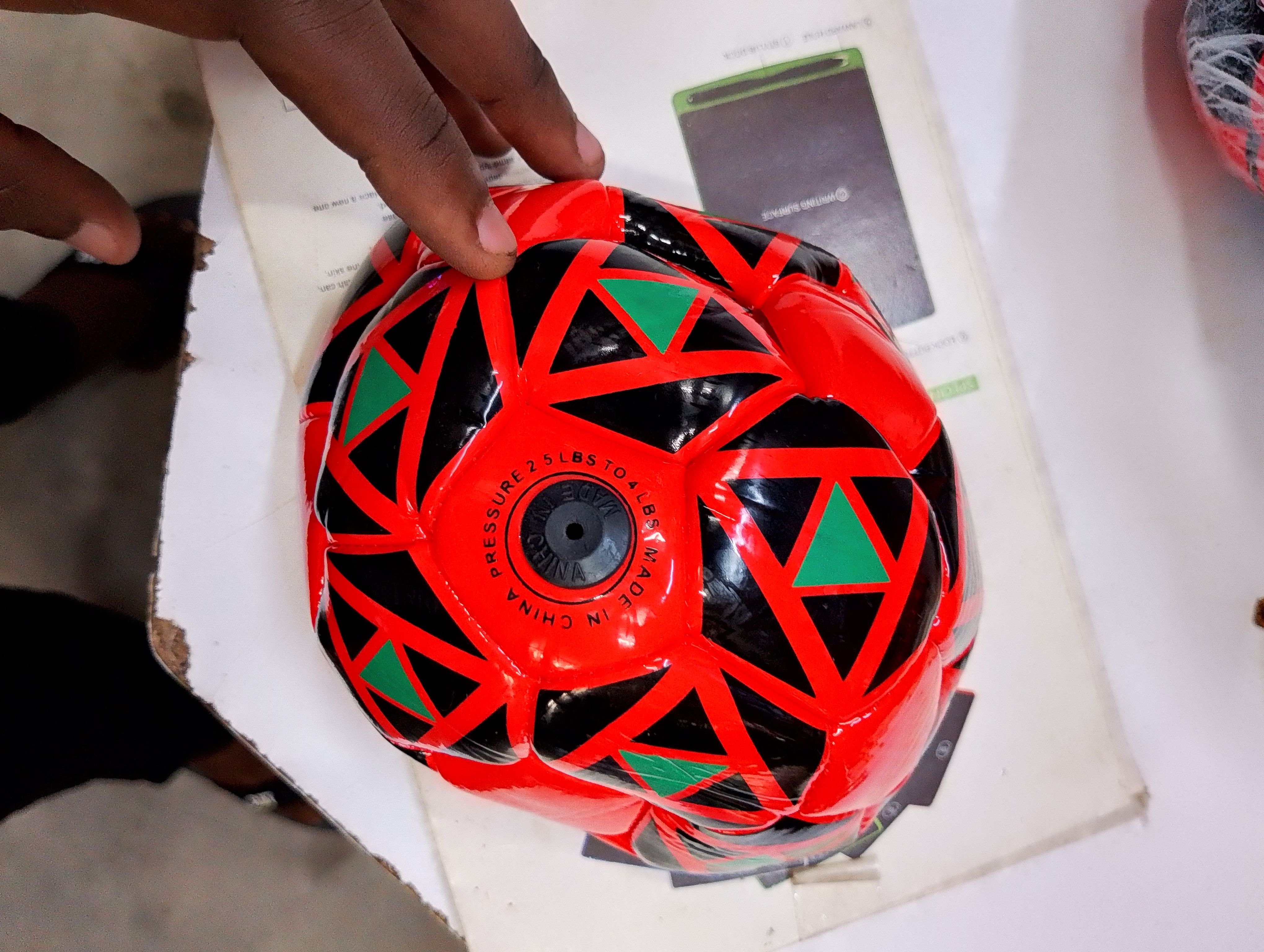 Kids Mini Soccer Ball – Size 1 Soft PU Leather Football for Indoor & Outdoor Play – Red, Blue & Black – Ideal for Toddlers and Young Children