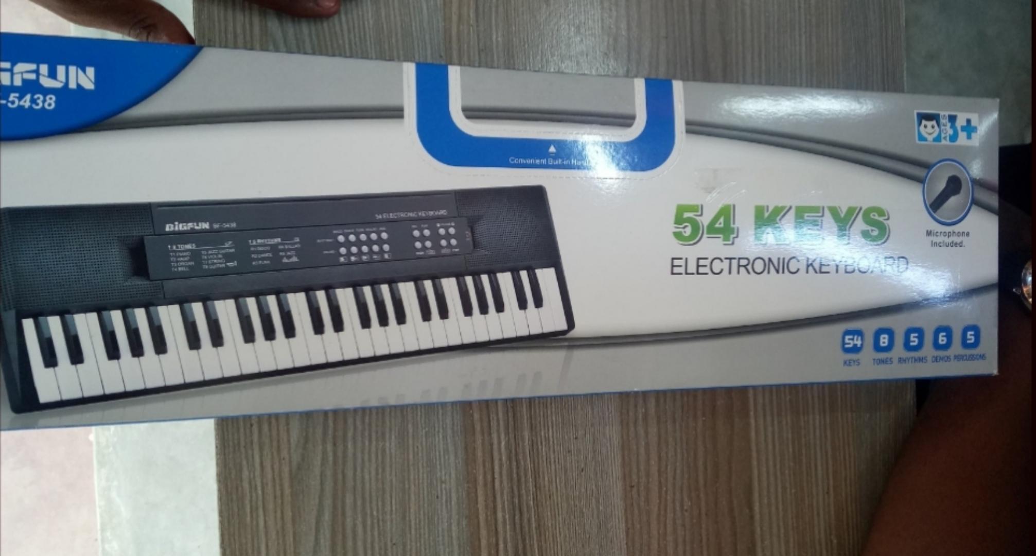 🎉 Kilimall Anniversary Deal – 54-Key Electronic Keyboard Piano with Microphone & Adapter – Ideal for Kids, Beginners & Home Music Practice 🎹