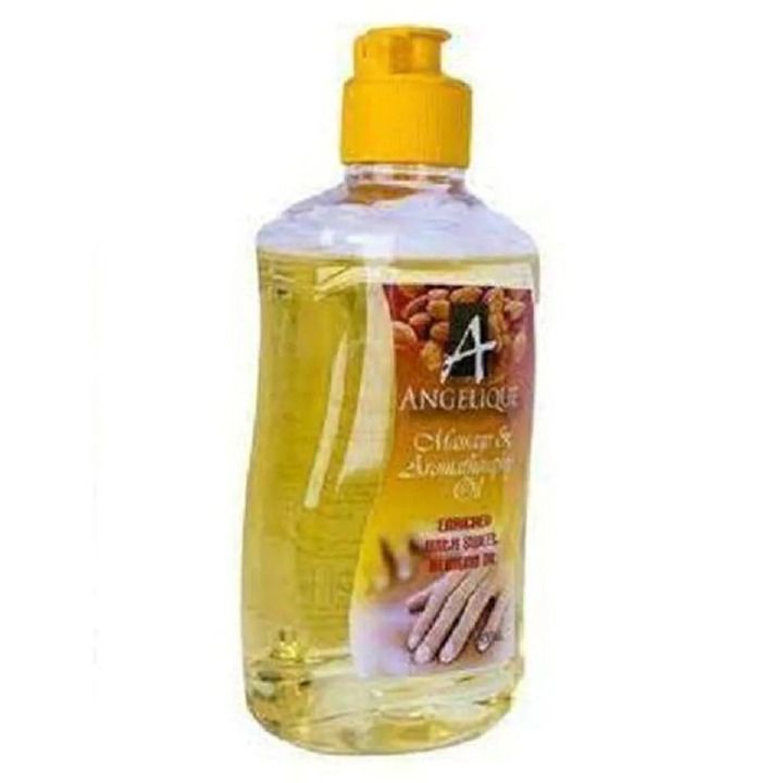 Angelique Sweet Almond massage Oil for therapeutic massaging- 300Ml angelique 300ml Almond Messaging