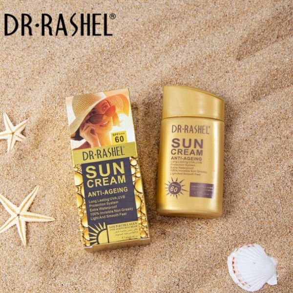 Dr. Rashel Gold Collagen Anti-aging Sun Cream SPF 60 UVA/UVB Protection Sun Block Sunscreen
