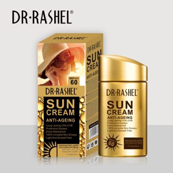 Dr. Rashel Gold Collagen Anti-aging Sun Cream SPF 60 UVA/UVB Protection Sun Block Sunscreen