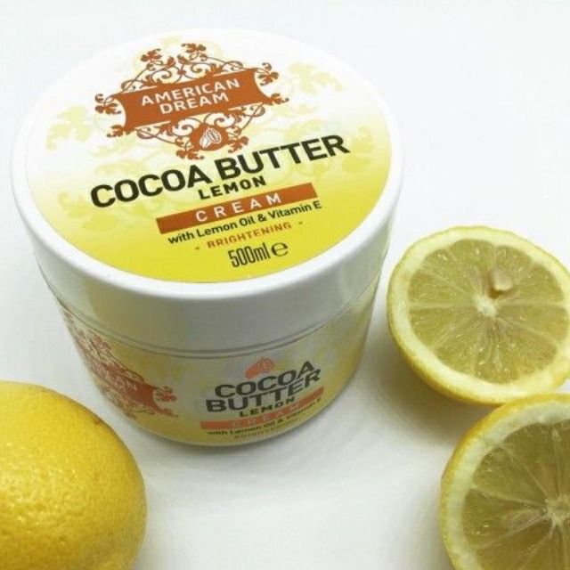 American Dream Cocoa Butter Lemon Brightening Cream With Lemon Oil & Vitamin E