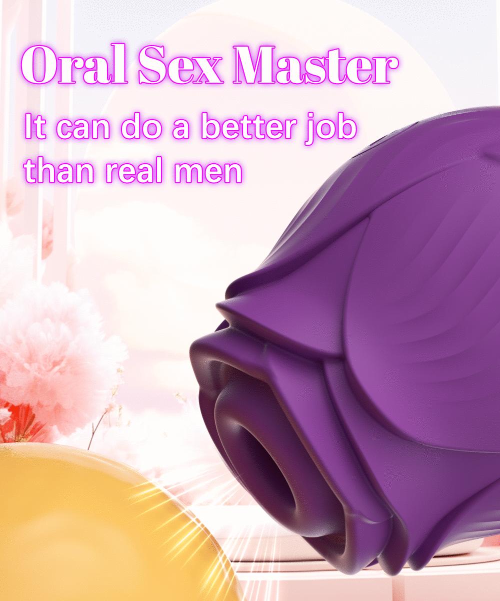 Rose Sex Toy Sucking Vibrator for Women Nipple Massager Clitoral Vacuum Stimulator Vibrating Female Licking Massage Masturbator Sex Toys for Adults gifts