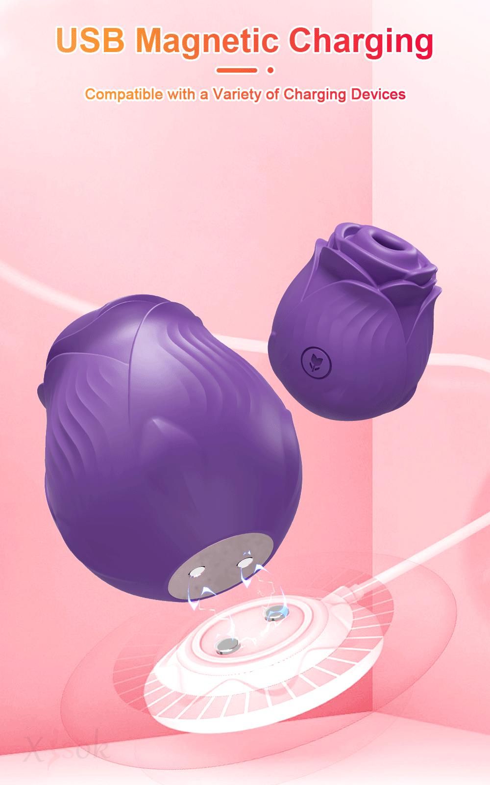 Rose Sex Toy Sucking Vibrator for Women Nipple Massager Clitoral Vacuum Stimulator Vibrating Female Licking Massage Masturbator Sex Toys for Adults gifts