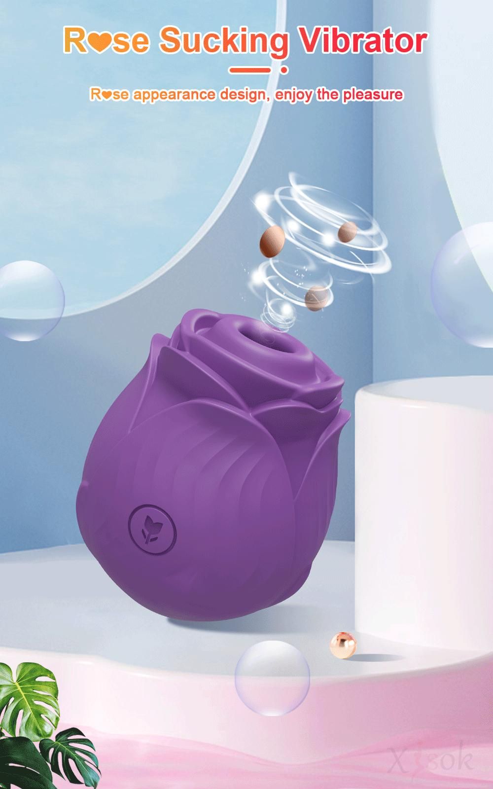 Rose Sex Toy Sucking Vibrator for Women Nipple Massager Clitoral Vacuum Stimulator Vibrating Female Licking Massage Masturbator Sex Toys for Adults gifts