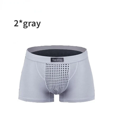 2pcs Men's Magnetic Therapy Health Panties 63 Magnet Reinforced Boxer Briefs Underwear Shorts L-5XL Energy Field Therapy Men'S Long-Lasting Underwear