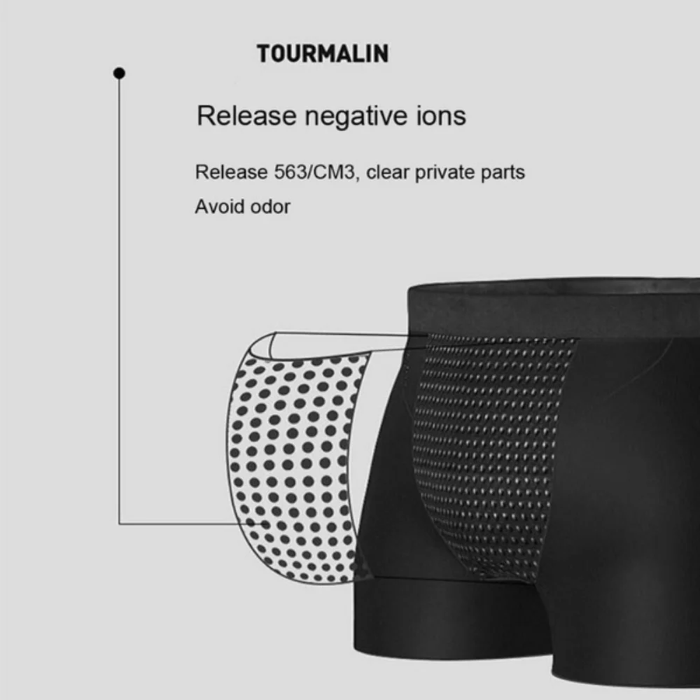 2pcs Men's Magnetic Therapy Health Panties 63 Magnet Reinforced Boxer Briefs Underwear Shorts L-5XL Energy Field Therapy Men'S Long-Lasting Underwear