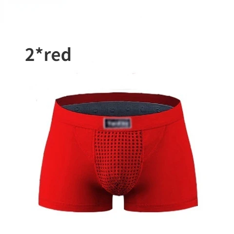 2pcs Men's Magnetic Therapy Health Panties 63 Magnet Reinforced Boxer Briefs Underwear Shorts L-5XL Energy Field Therapy Men'S Long-Lasting Underwear