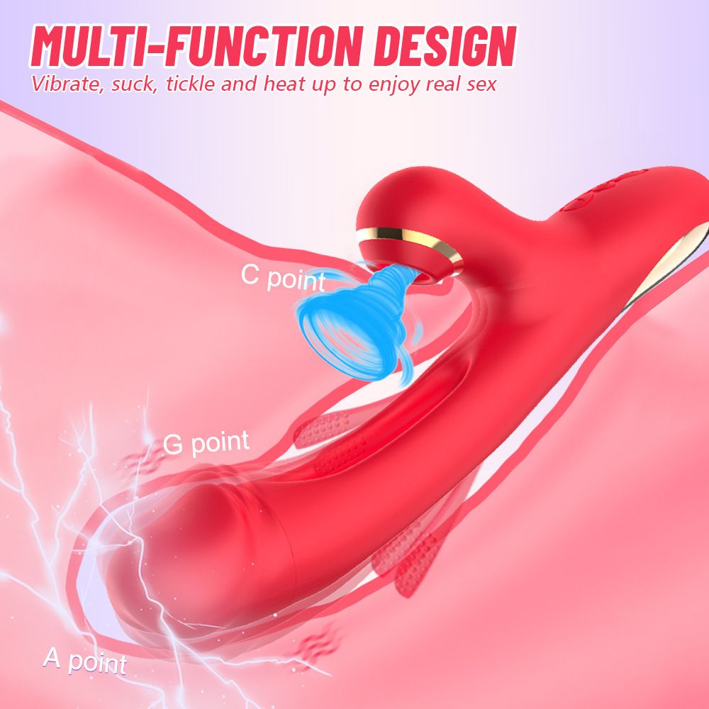 3 In 1 Sucker Patting Vibrator For Women Clitoris Stimulator G-Spot Powerful Vibro Dildo Wand Female Clit Sucker Adult Sex Toys