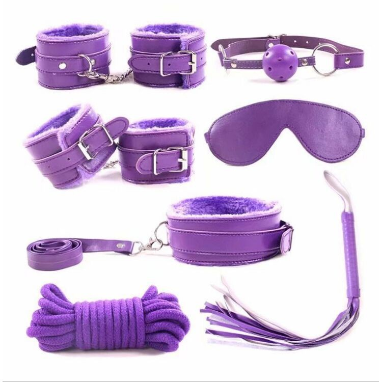 50 Shades of Grey Bondage Set Adult Sex Toys Game Bondage Restraints Adult Sex Toys PU Leather Fetish Set Role Play Bed Game for Women Men Couples