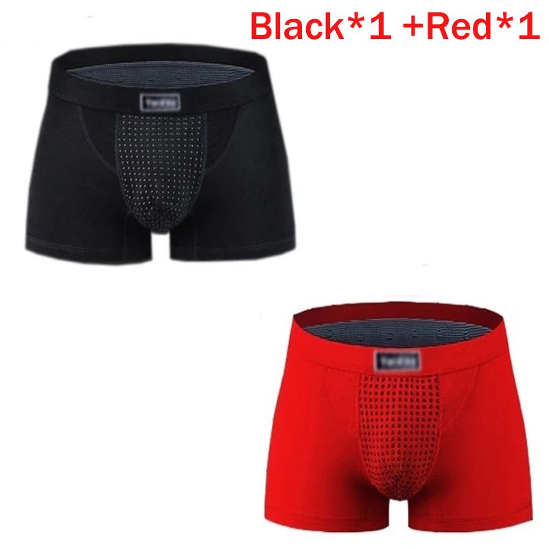 2pcs Men's Magnetic Therapy Health Panties 63 Magnet Reinforced Boxer Briefs Underwear Shorts L-5XL Energy Field Therapy Men'S Long-Lasting Underwear