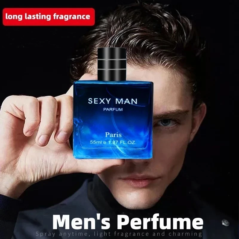 Sexy Men Perfume Original Pairs Oil Based Fragrance Long Lasting Perfume SM Sexy Man Perfume 55ml Men's Cologne Spray Natural Fresh For Birthday And New Year Gift Christmas Gifts