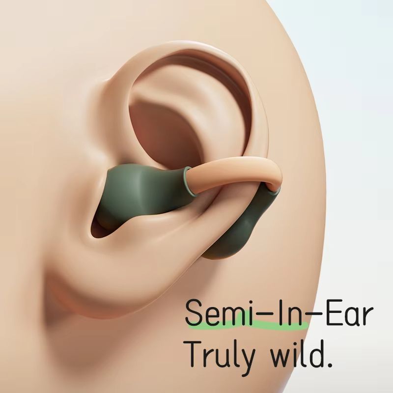 2025 TG555 PROCute Color Open Ear Wireless Earbuds Bluetooth 5.3 Earphone with Microphone Clip On Ear Headphones with Charging Case