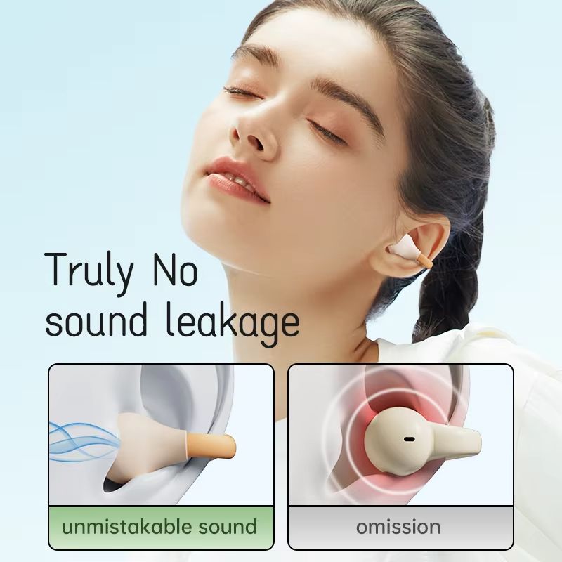 2025 TG555 PROCute Color Open Ear Wireless Earbuds Bluetooth 5.3 Earphone with Microphone Clip On Ear Headphones with Charging Case