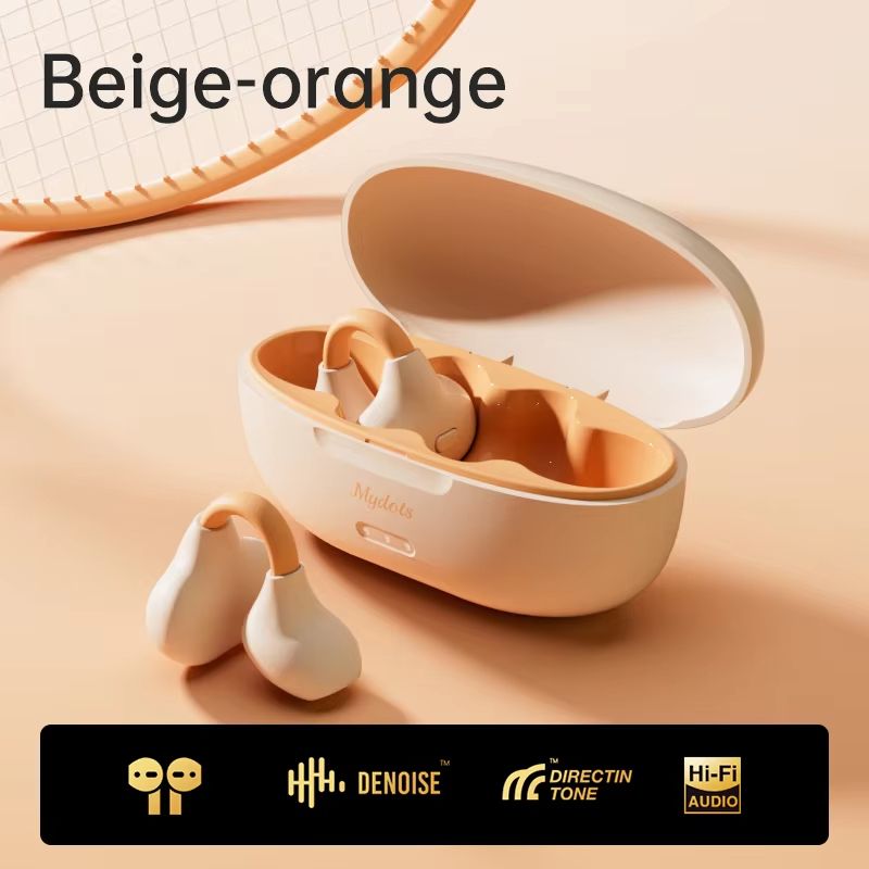 2025 TG555 PROCute Color Open Ear Wireless Earbuds Bluetooth 5.3 Earphone with Microphone Clip On Ear Headphones with Charging Case