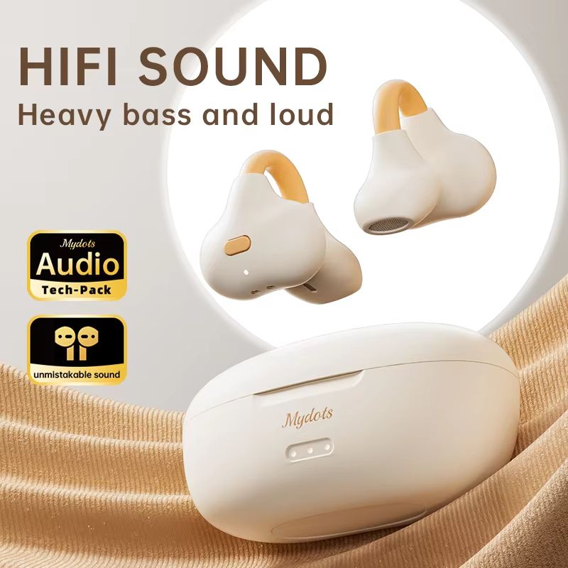 2025 TG555 PROCute Color Open Ear Wireless Earbuds Bluetooth 5.3 Earphone with Microphone Clip On Ear Headphones with Charging Case