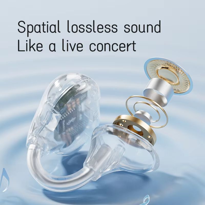 2025 TG555 PROCute Color Open Ear Wireless Earbuds Bluetooth 5.3 Earphone with Microphone Clip On Ear Headphones with Charging Case