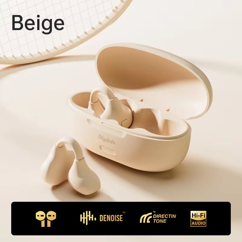2025 TG555 PROCute Color Open Ear Wireless Earbuds Bluetooth 5.3 Earphone with Microphone Clip On Ear Headphones with Charging Case