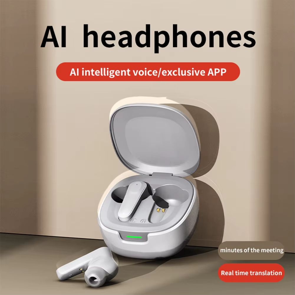 2025 A98 PRO Real Time AI Translator Earbuds Bluetooth 5.4 Languages Translation Headphones Intelligent Voice Translators for Outdoor Travel