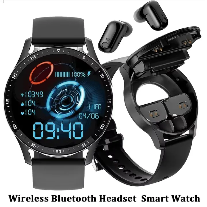 X7 PRO 2 in 1 Smart Watch With Earbuds Smartwatch TWS Bluetooth Earphone Heart Rate Blood Pressure Monitor Sport Watch Fitness Watch