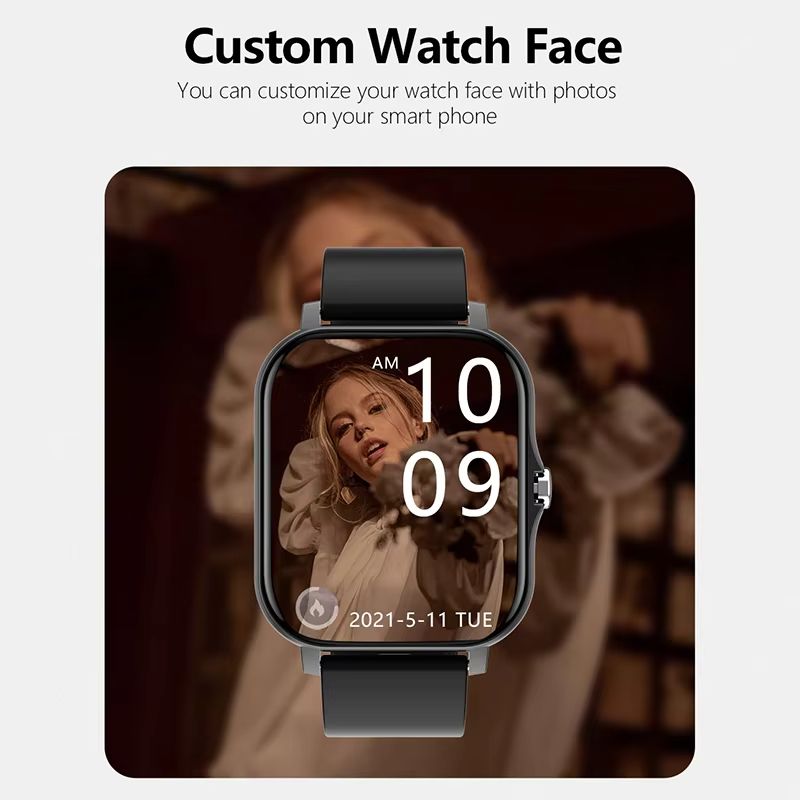 2025 CLAMADO Sport Smart Watch Fitness Clock Health Monitor Waterproof Smartwatch Bluetooth Call Watches for Men Women IOS Xiaomi Huawei