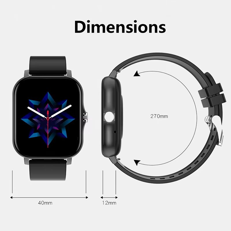2025 CLAMADO Sport Smart Watch Fitness Clock Health Monitor Waterproof Smartwatch Bluetooth Call Watches for Men Women IOS Xiaomi Huawei
