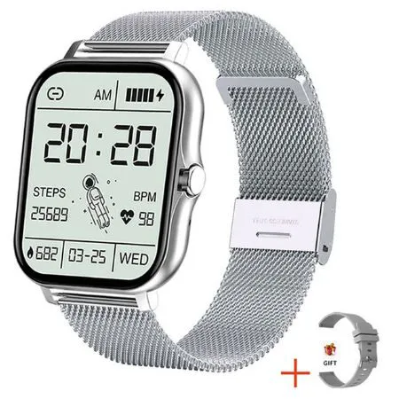 2025 CLAMADO Sport Smart Watch Fitness Clock Health Monitor Waterproof Smartwatch Bluetooth Call Watches for Men Women IOS Xiaomi Huawei