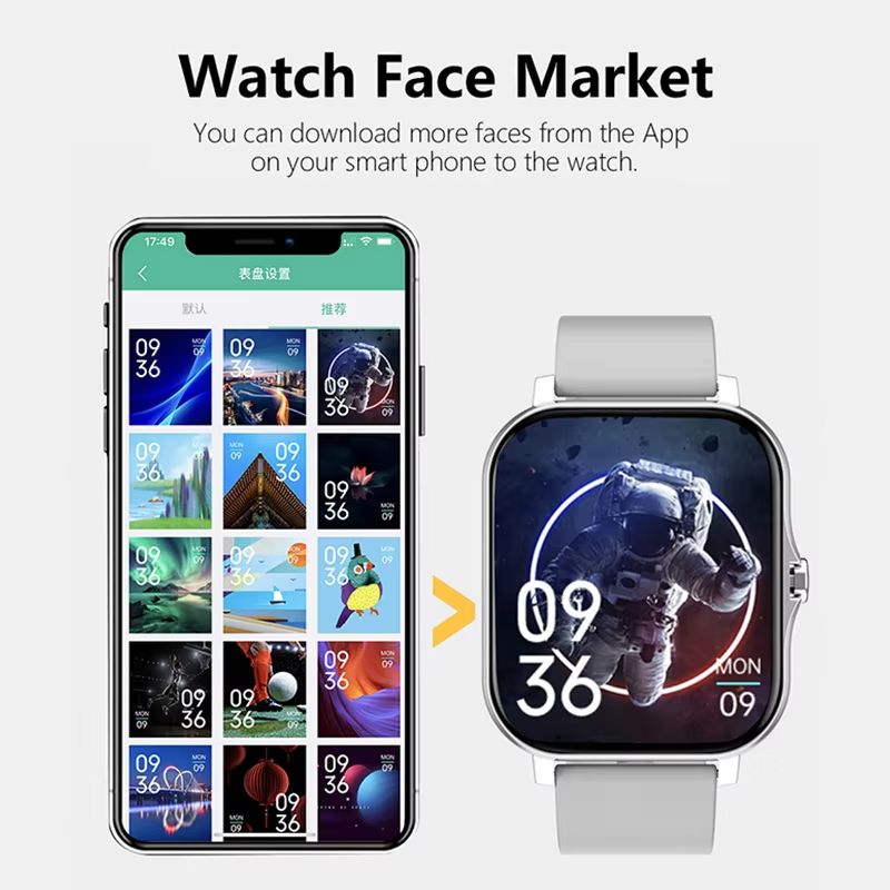 2025 CLAMADO Sport Smart Watch Fitness Clock Health Monitor Waterproof Smartwatch Bluetooth Call Watches for Men Women IOS Xiaomi Huawei