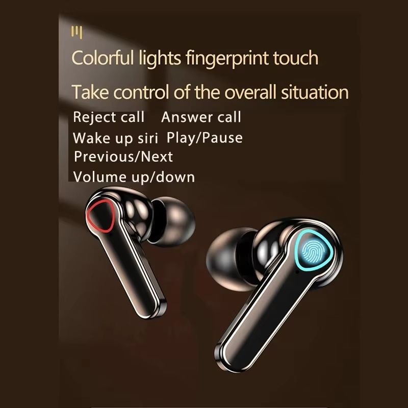 Smart Headphones M19 Bluetooth Headset Wireless Tws Gaming Support Noise-cancelling Touch In-ear Mini Emergency Power Bank Headset