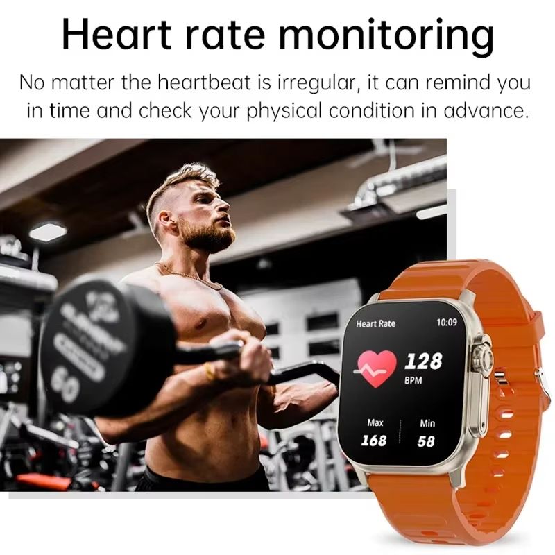 Watch T800 U2 Smart Watch 49mm 2025 New NFC Men Women GPS Track Bluetooth Call BT Music Games Wireless Charging Smartwatch