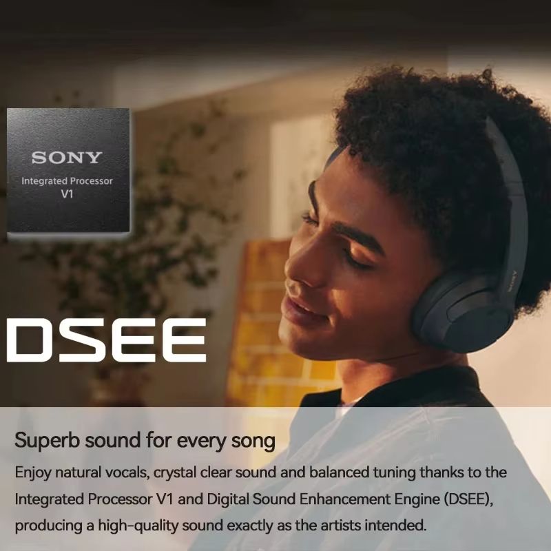 Original Sony WH-CH720N Bluetooth Earphone Wireless Headphones Noise Cancelling Over-ear Headset Hi-Res Wireless 30hrs Playback