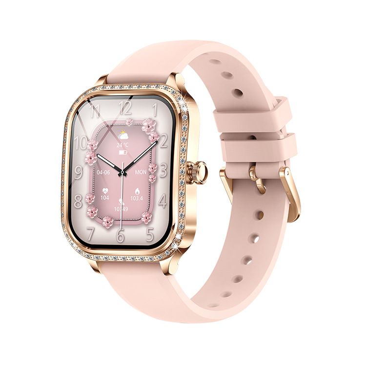 New Smart Watch For Women Bluetooth Call Heart Rate Waterproof Sports Fitness Tracker Clock Lady Watches IOS