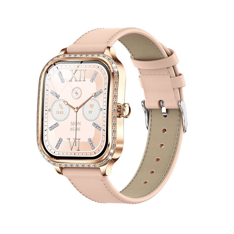 New Smart Watch For Women Bluetooth Call Heart Rate Waterproof Sports Fitness Tracker Clock Lady Watches IOS