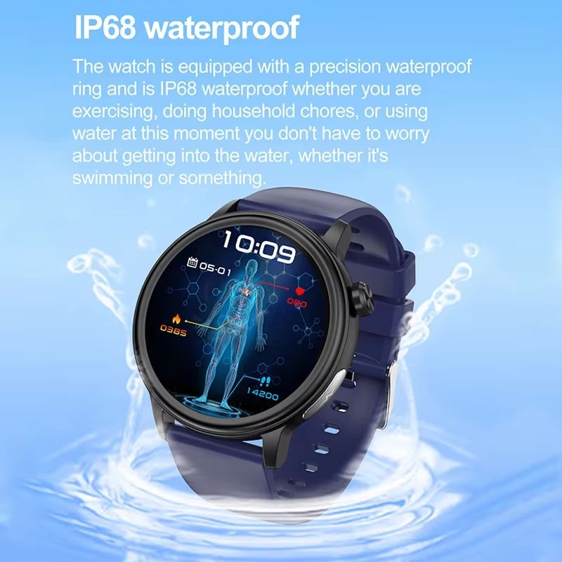 2025 New Medical Grade Blood Sugar Health Smart Watch Women ECG + PPG Blood Pressure Temperature Monitoring Bluetooth Call Watch