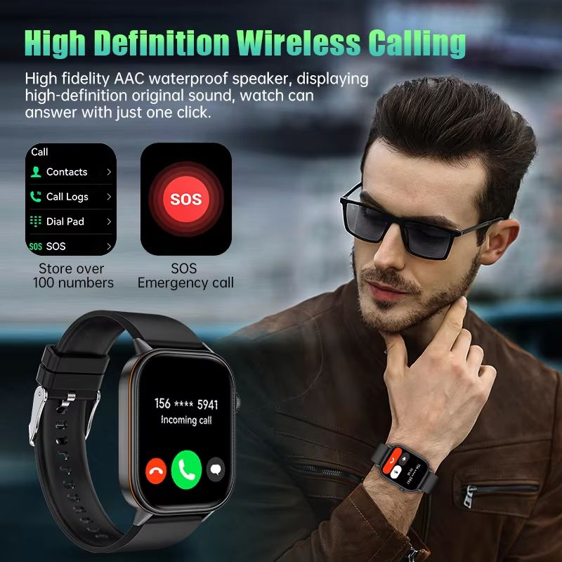 GPS Positioning Smart Watch Lightweight Fashionable Sports Compass Outdoor Adults Men Women's SmartWatch Health SOS Elderly