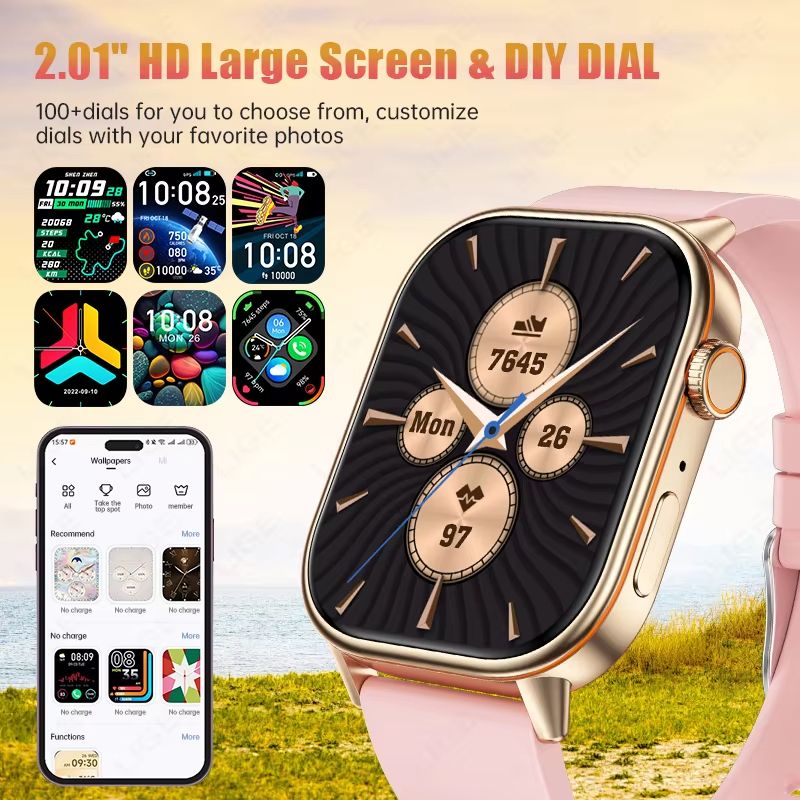 GPS Smartwatch Men Women Bluetooth Call Health Monitoring Compass Outdoor Sports Fashion Smart Watch Suitable For Huawei Xiaomi
