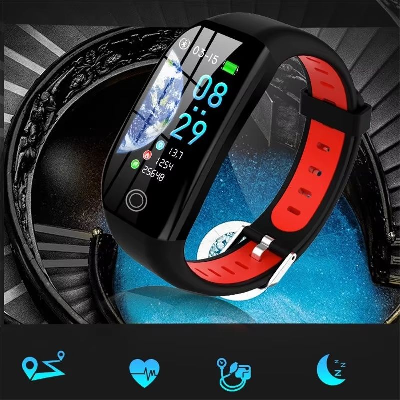 2025 F21 Smart Bracelet GPS Tracker Wristband Blood Pressure Monitor Sleep Tracker Pedometer Bluetooth Band Men Women Watch Best