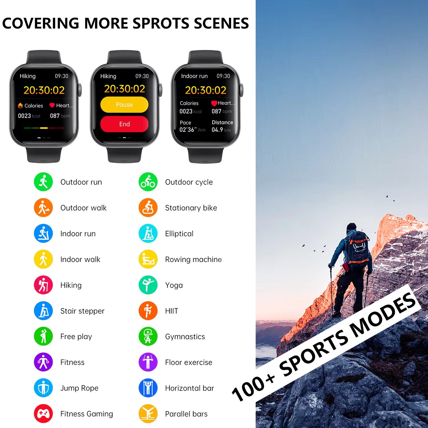 Bluetooth Talking Watch Detecting Blood Sugar Blood Pressure Heart Rate Multi-function SOS Alarm Exercise Pedometer Smart Watch