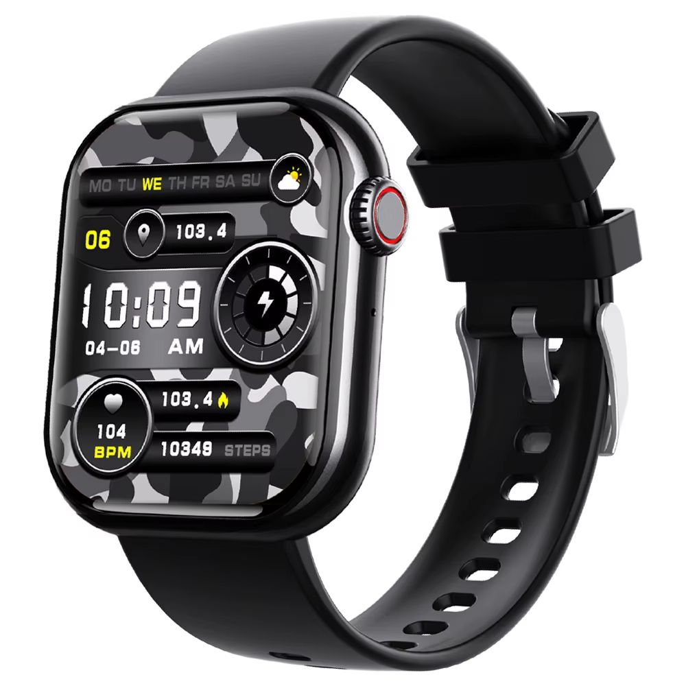 CLAMADO Bluetooth Call Smartwatch Men Women With Blood Glucose Sugar Red Light Blood Oxygen HRV Monitoring Sport Smart Watch F108