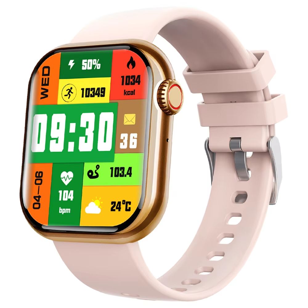 CLAMADO Bluetooth Call Smartwatch Men Women With Blood Glucose Sugar Red Light Blood Oxygen HRV Monitoring Sport Smart Watch F108
